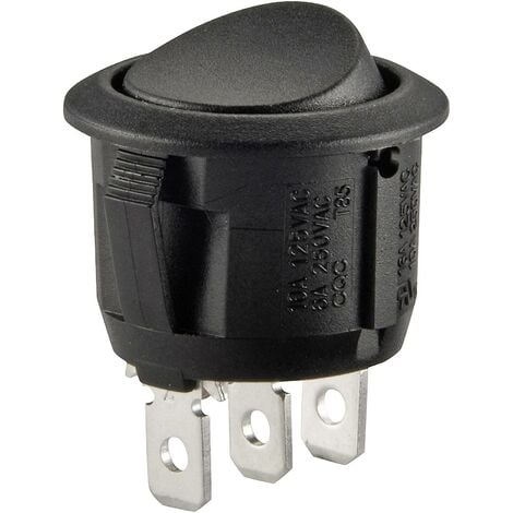 Interrupteur à bascule 250 V/AC 6 A 1 x On/On R13-112C B/B permanent 1 pcs. S816771