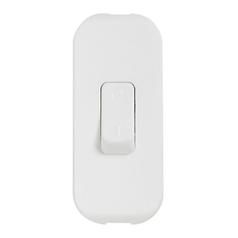 Interrupteur à bascule à touche de couleur Blanc - Legrand