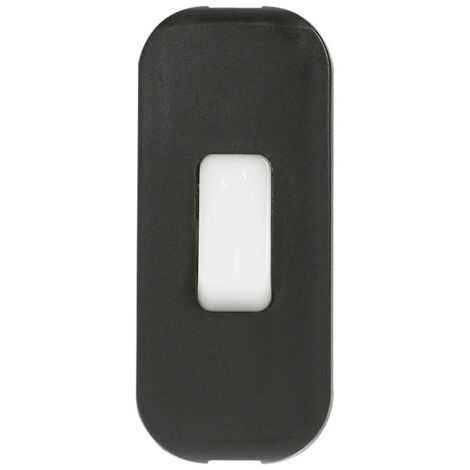 Interrupteur à bascule 2A 250V à touche luminescente et coupure bipolaire noir LEGRAND 040189