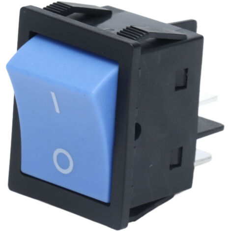 Interrupteur à bascule 4 broches bleu ABS, haute conductivité, mini interrupteur 125/250VAC, efficacité accrue.