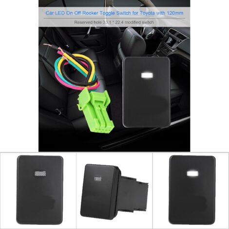 Interrupteur à bascule LED pour Toyota Camry, Yaris, Highlander, Prius, Corolla - Feux de jour