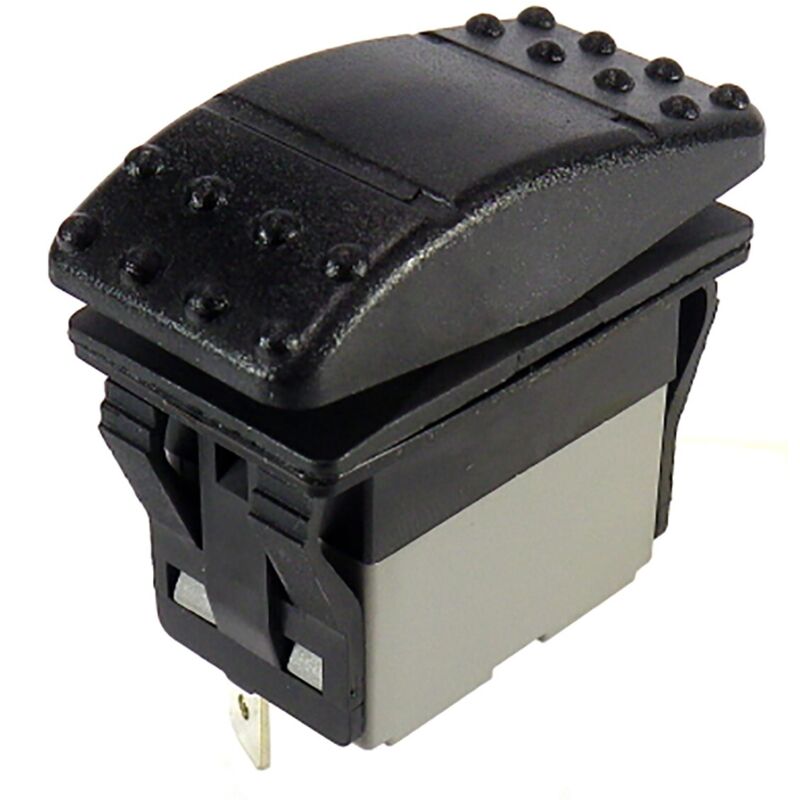 Rs Pro - Interrupteur à bascule Noir bipolaire On-Off-On IP67 ( Prix pour 1 )