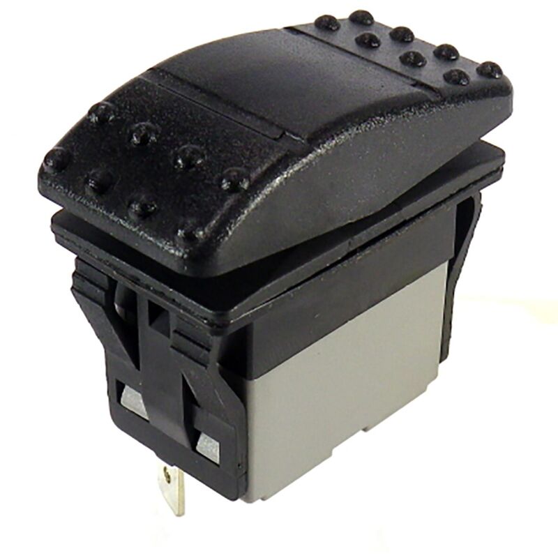 Rs Pro - Interrupteur à bascule Noir Unipolaire à deux directions (1RT) mom-off-on IP67 ( Prix pour 1 )