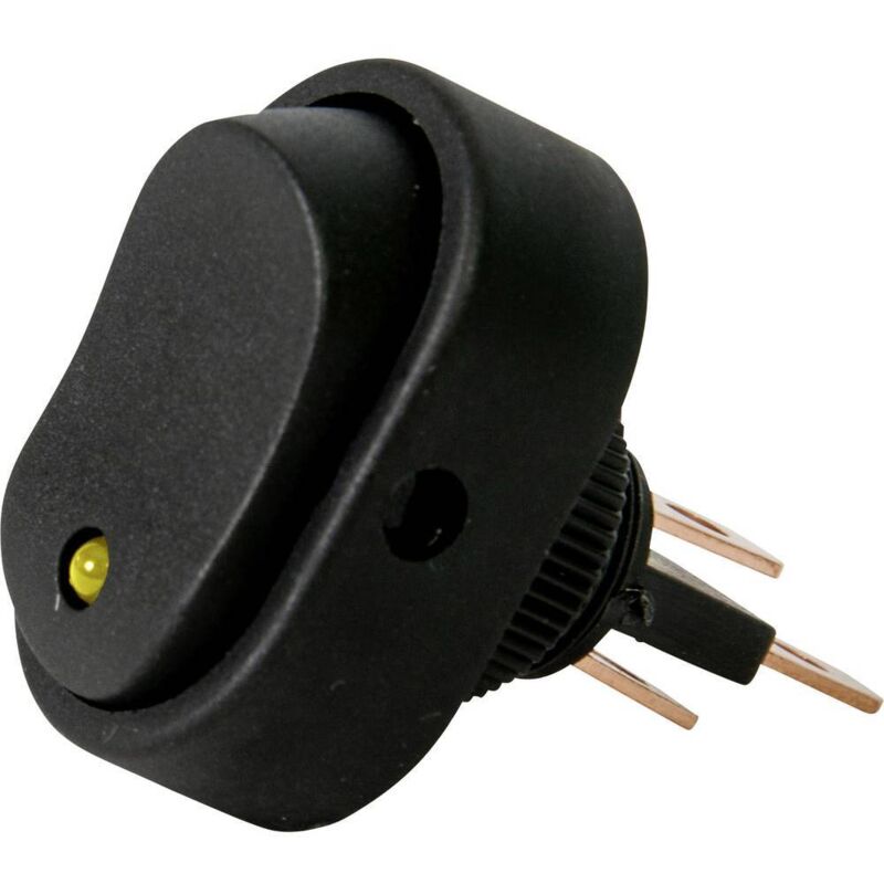 Hp Autozubehör - interrupteur à bascule pour l'automobile 28471 12 v 16 a 1 x off/on permanent 1 pc(s)