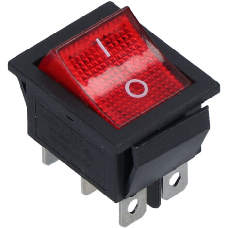 Interrupteur à bascule robuste, opération simple, bouton poussoir remplaçable, mini interrupteur 250V AC