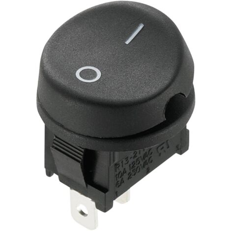 INTERRUPTEUR À BASCULE TRU COMPONENTS TC-R13-211A-02 1588063 250 V/AC 10 A 1 X OFF/ON À ACCROCHAGE 1 PC(S)