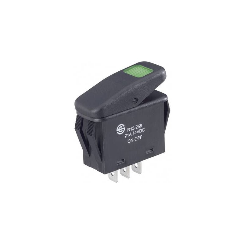 Tru Components - interrupteur à bascule TC-R13-258B b/g 1587862 14 v/dc 21 a 1 x off/on IP66 à accrochage 1 pc(s)