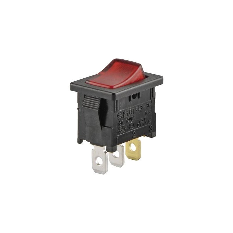Tru Components - 1587505 interrupteur à bascule TC-R13-66B-02 led 12V/DC 12 v/dc 16 a 1 x off/on à accrochage 1 pc(s)