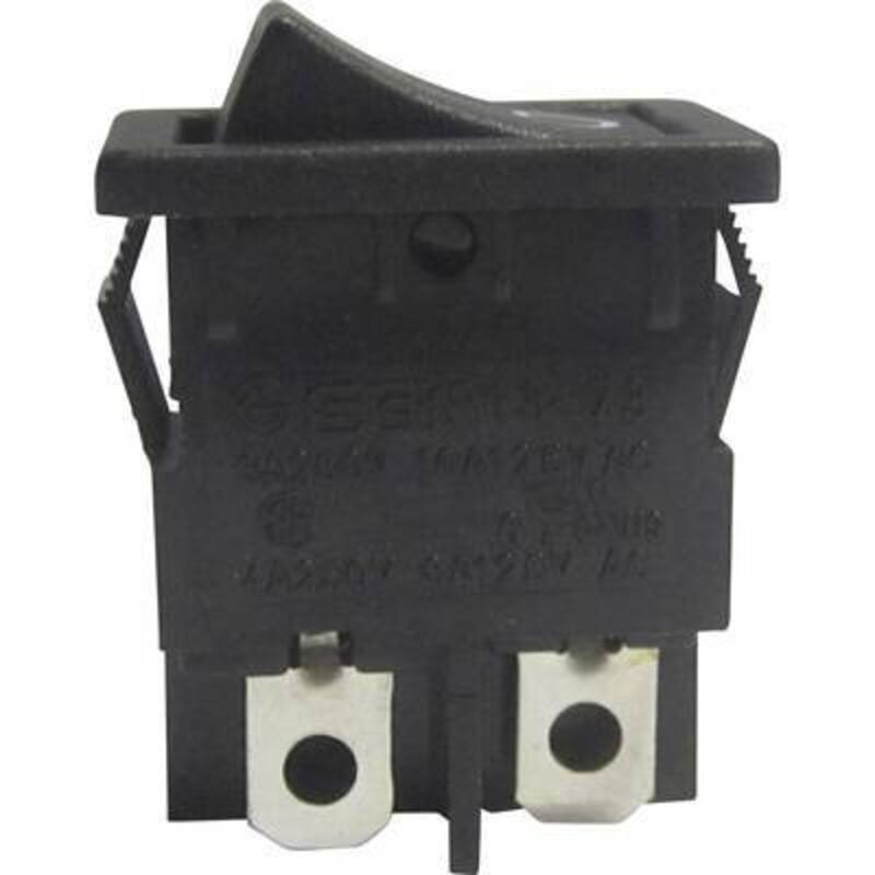Tru Components - interrupteur à bascule TC-R13-73A-02 1587538 250 v/ac 6 a 2 x off/on à accrochage 1 pc(s)