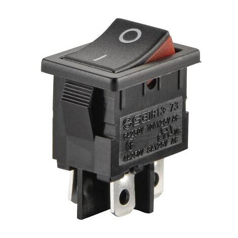 INTERRUPTEUR À BASCULE TRU COMPONENTS TC-R13-73A2-02 1587540 250 V/AC 6 A 2 X OFF/ON À ACCROCHAGE 1 PC(S)