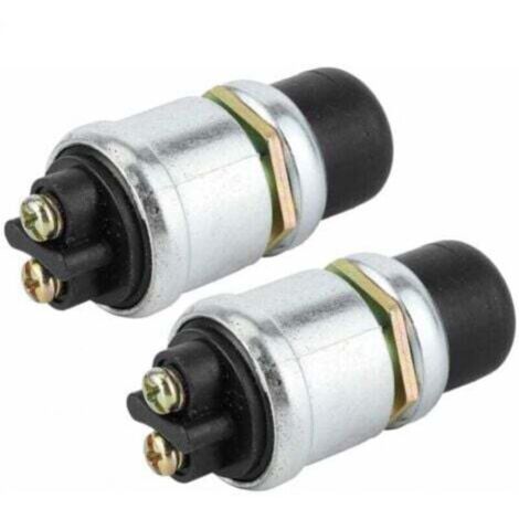 Interrupteur à bouton poussoir 2 pièces klaxon interrupteur de démarrage du moteur SPST bouton poussoir démarreur étanche bouton poussoir interrupteur de démarrage 50A 12V pour bateau de voiture