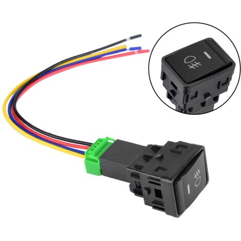 Interrupteur à bouton-poussoir 4 pôles 12V avec voyant LED intégré