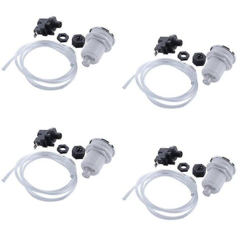 Interrupteur à bouton-poussoir marche/arrêt 4x 16a pour jets d'eau à remous, baignoire, spa, poubelle