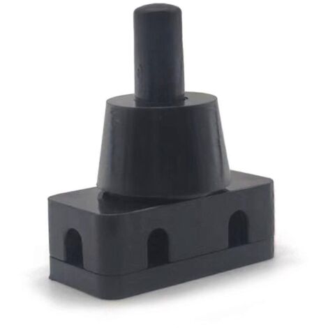 Interrupteur à bouton-poussoir marche/arrêt autobloquant AC250V 10A 2 broches pour lampes, mini-interrupteurs industriels, blanc/noir