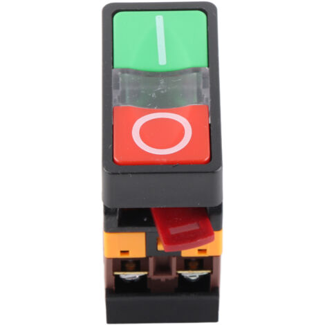 Interrupteur à Bouton Poussoir Momentané Double avec Voyant LED 24V DC ON/OFF NO NC
