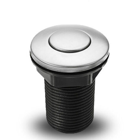Interrupteur à bouton-poussoir SEMAket 34 mm pour bonde de baignoire/spa, noir