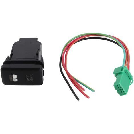 Interrupteur à Bouton-Poussoir, Voiture 12V LED Marche/arrêt Interrupteur à Bascule Interrupteur Bouton-Poussoir Automatique, Interrupteur à Bascule Poussoir (PROJECTEURS)