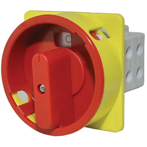 Interrupteur à came monté sur panneau, verrouillable avec trois cadenas, 25 A, 0-1, 3 pôles T0-Ł S25JU1103 A6R