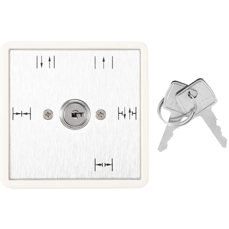 Interrupteur à clé à 5 positions Fonctionnement automatique de la porte coulissante Sélection de la fonction OnOff