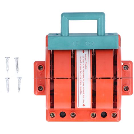 Interrupteur à couteau à Double jet 32A, 4 pôles, déconnexion électrique triphasée pour l'industrie domestique