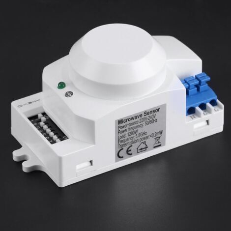 Interrupteur à détecteur de mouvement intelligent à micro-ondes à 360 degrés