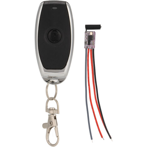Interrupteur à Distance Momentané Sans Fil, Télécommande pour Alarmes Antivol, Portes et Fenêtres Électriques, 5‑24V