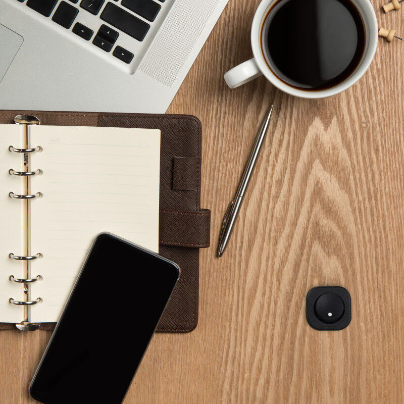 Emuca - 5062017 Lot de 10 interrupteurs à encastrer D21x21, Plastique, Noir