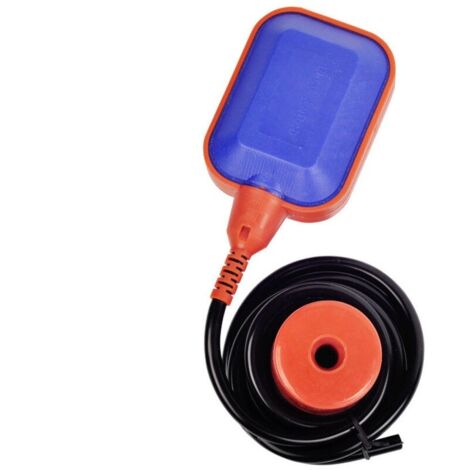 Interrupteur à flotteur, câble automatique 2 m, adapté au commutateur de niveau du réservoir d'eau de piscine domestique (rouge)