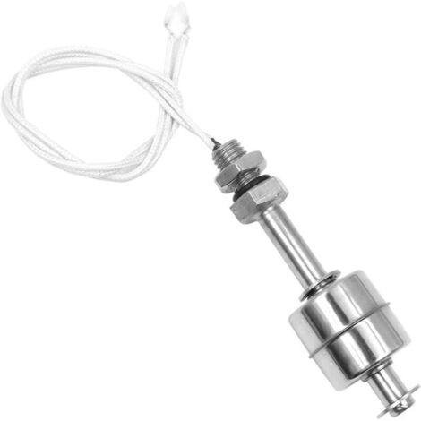 Interrupteur à Flotteur en métal pour réservoir de Pompe à Eau, Piscine, étang de Jardin, capteur de Niveau d'eau Liquide M11, Longueur 75 mm