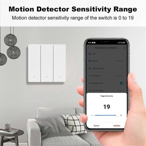 Interrupteur à induction corporelle à ondes millimétriques Zigbee amélioré Tuya