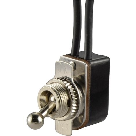 Interrupteur à levier 1 x Off/On TRU COMPONENTS TC-R13-36A1-11 1587680 250 V/AC 3 A à accrochage 1 pc(s) S648671