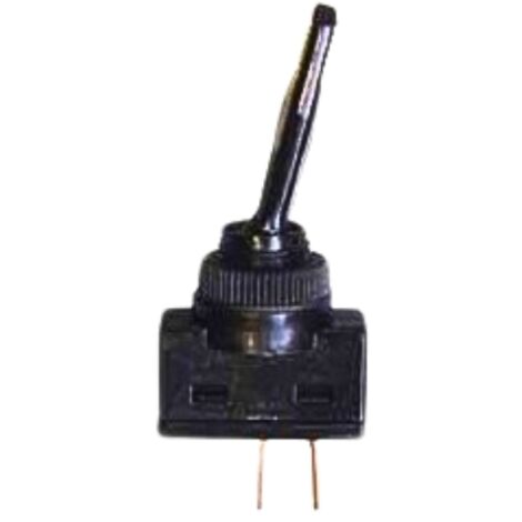 interrupteur à levier ø 12,5 mm 12v - 10a 2 broches