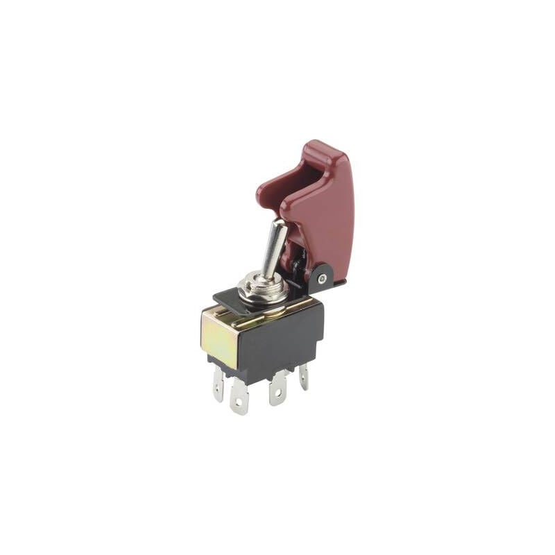 Interrupteur à levier 2 x on/on Tru Components TC-R13-28B-01/R17-10 1587823 250 v/ac 10 a à accrochage 1 pc(s)