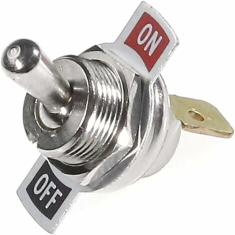 interrupteur à levier métal acier chromé on off tondeuse tronçonneuse taille haie débroussailleuse tracteur motoculteur