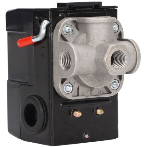 Interrupteur à levier métallique 4 ports pour compresseur, avec déchargeur automatique et fonction marche/arrêt