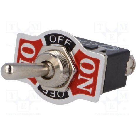 Interrupteur à levier unipolaire 10A/250V – 3 positions ON-OFF-ON – Pour espaces humides – Protection contre les liquides – Ninigi - Tsp103aa3