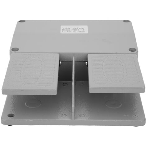 Interrupteur à pédale BERM double pour machine électrique, kit d'alimentation avec pinces YDT1-16 380VAC
