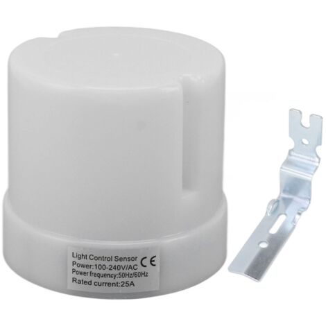 Interrupteur à Photocellule Outdoor avec Prise Twist Lock pour Contrôle Photodétecteur du Crépuscule à l'Aube - ABS, 100‑240V, 30A