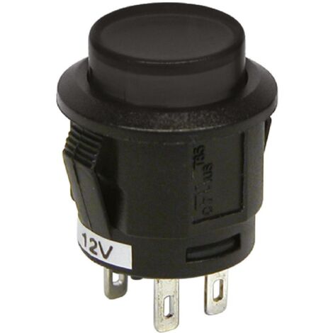 Interrupteur à pression noir 12V 20A – Commande marche/arrêt pour circuits – Charge maximale 20A – Idéal pour projets de bricolage – Carpoint