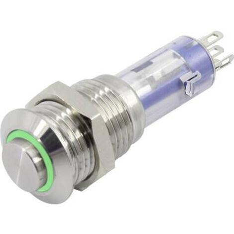 Interrupteur à pression TRU COMPONENTS LAS4GQH-11ZE/G/12V/S TC-6647556 48 V 2 A 1 x On/Off à accrochage 1 pc(s)