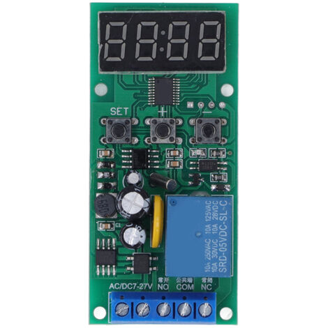 Interrupteur à Relais de Temporisation en Temps Réel, Carte de Commande de Synchronisation PCB 7‑27V