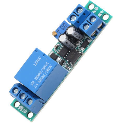 Interrupteur à Temporisation Réglable DC12V avec Relais et Déclencheur Signal