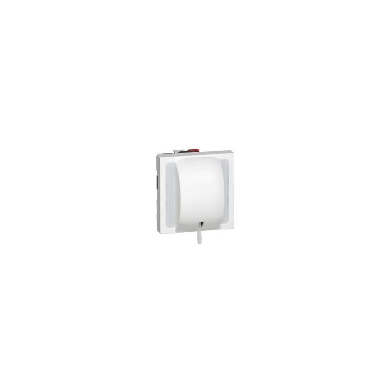 Legrand - Interrupteur ou va-et-vient à tirage 10AX 250V Mosaic 2 modules blanc 077014