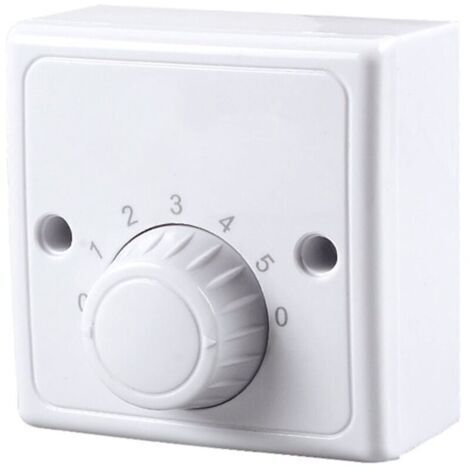 Interrupteur à variateur mural universel 220 V pour ventilateur de plafond, cinq vitesses.