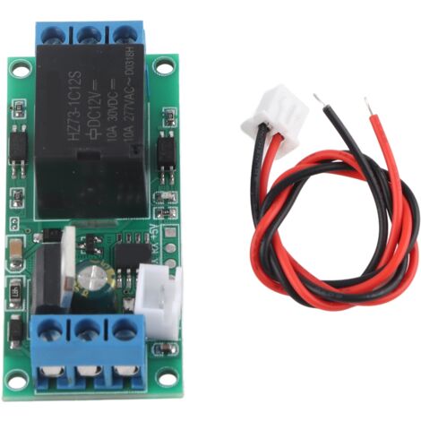 Interrupteur à Verrouillage Automatique 12V, Module Relais Haute Niveau, Démarrage/Arrêt par Bouton Unique