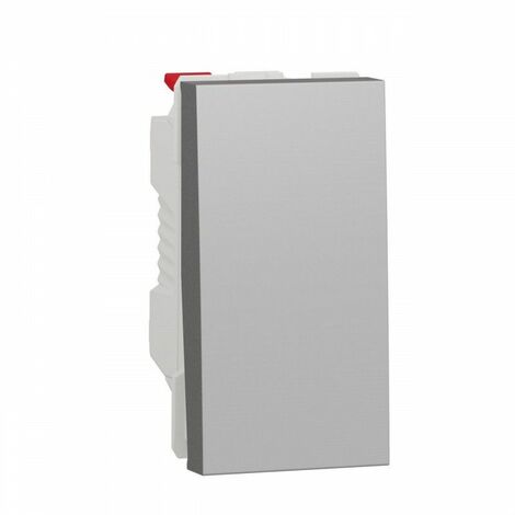 Interrupteur aluminium 1 module SCHNEIDER NU310130