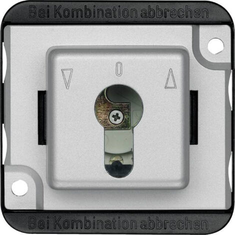 Interrupteur anti-vandalisme 2 pôles 10A, à clé, pour volet roulant - Schneider Electric - MTN318760