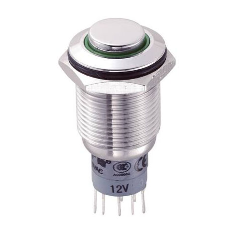INTERRUPTEUR ANTIVANDALISME TRU COMPONENTS LAS2GQH-22ZE/G/12V/S/P 701885 250 V/AC 3 A 2 X ON/ON À ACCROCHAGE 1 PC(S)