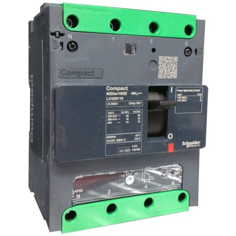 Interrupteur automatique à boîtier Schneider 160A NSXM 16KA 4P LV426119