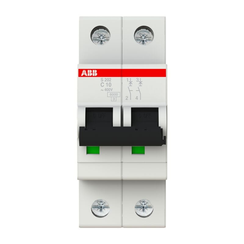 ABB - Disjoncteur S200 2P c 10 6kA 2CDS252001R0104